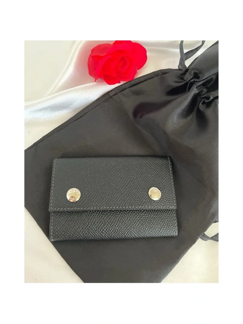 Classic Japan Black Saffiano Card & Key Holder